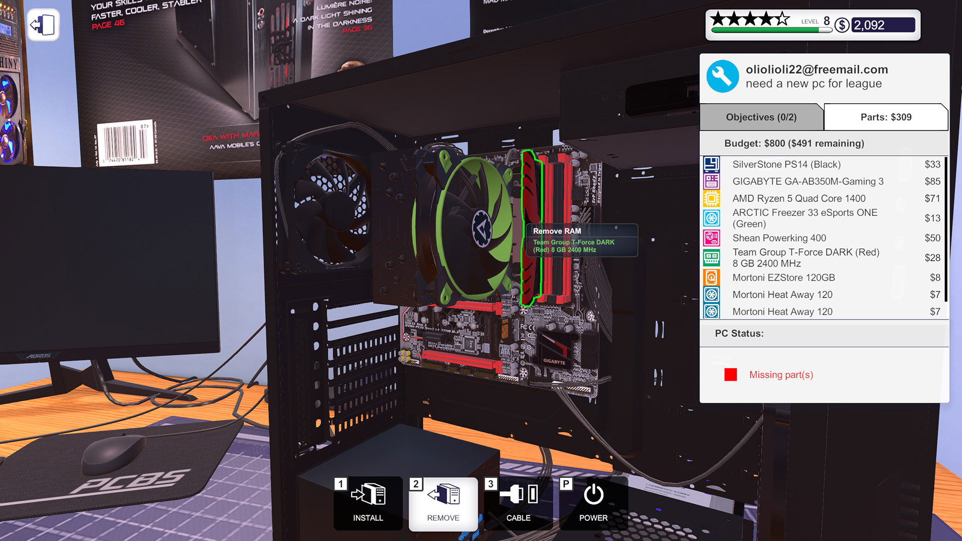 PC building simulator - montage pc